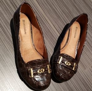 Naturalizer Croc-Patent Flat